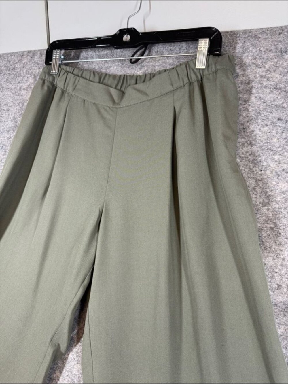 J.Jill Tencel Wide Leg Pants Sage Green M Petite Boho Casual Summer Resortwear - Picture 3 of 15